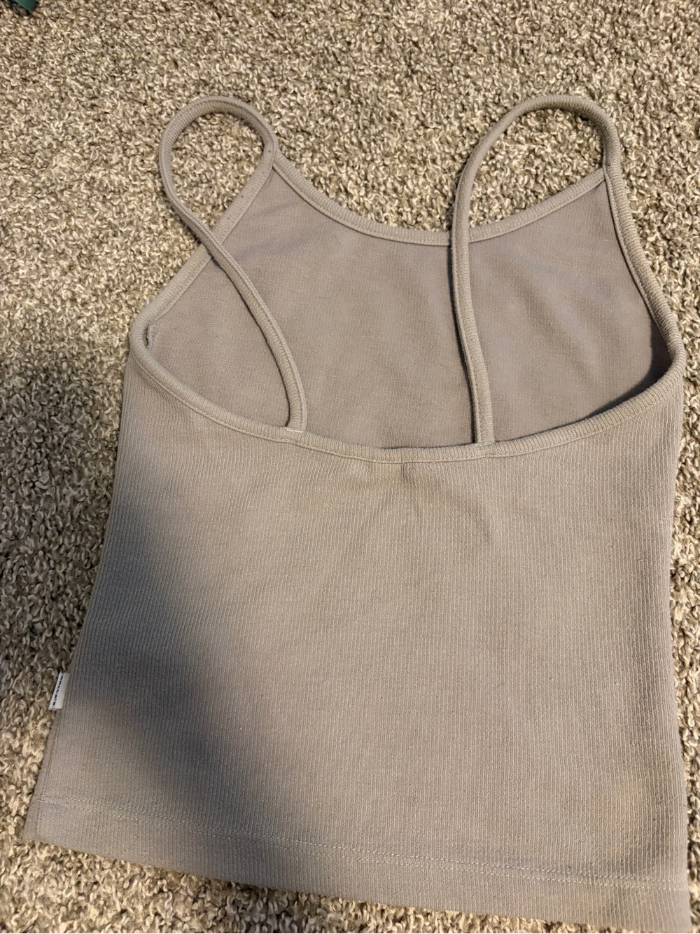 ROLLA'S Ribbed Spaghetti Strap Tank - Gray - Picture 2 of 2